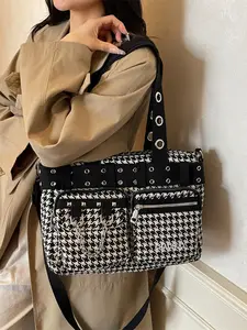 New Casual Women's Tote Bag Large Capacity Versatile Bag Shoulder Handbag Casual Commuter Bag for Fall Winter Classes Commute Totes Bag