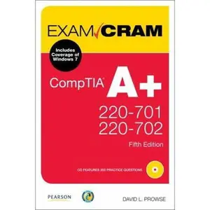USED-CompTIA A+ 220-701 and 220-702 (Exam Cram) by David L. Prowse (Paperback)