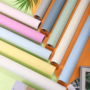 Solid Color Self-adhesive Wallpaper, 1 Count Waterproof & Oil-proof Wall Sticker, Wall Decor for Home Living Room Bedroom, Home Decor
