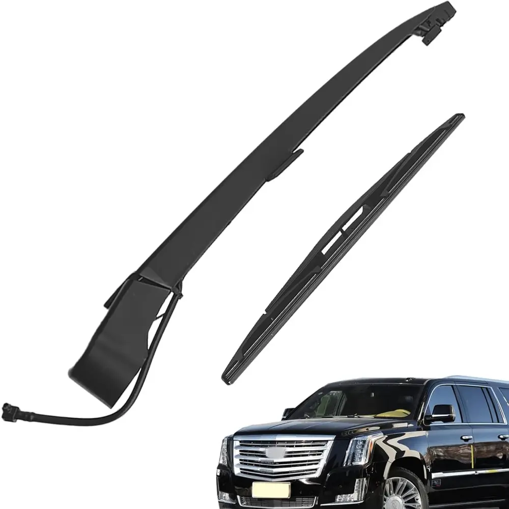 Rear Window Wiper Arm Blade Set Replacement - Durable, 12 Inches, High Service Life, OEM Matched, Meets or Exceeds OEM Specs for Cadillac Escalade, Chevy Tahoe Suburban, GMC Yukon 2007-2013 Vehicles, Quiet Fit