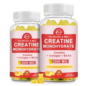 (2 Pack) Creatine Monohydrate Gummy, Sugar Free Chewable Creatine Supplements for Men & Women