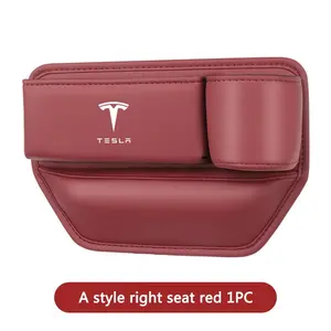 Car Seat Gap Organizer Console, Crevice Side Storage Box, Slit Gap Filler, Car Accessories for Tesla Model Y, Model 3, Model S, Model X