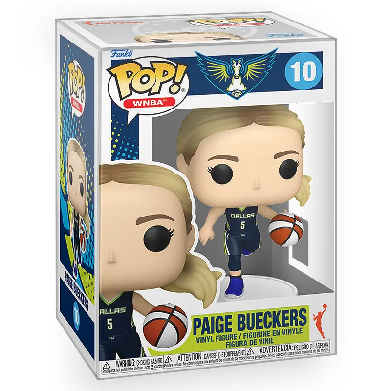 Funko POP WNBA Basketball: Dallas Wings - Paige Bueckers Vinyl Figure with Epic Collectibles Premium Box Protector Included