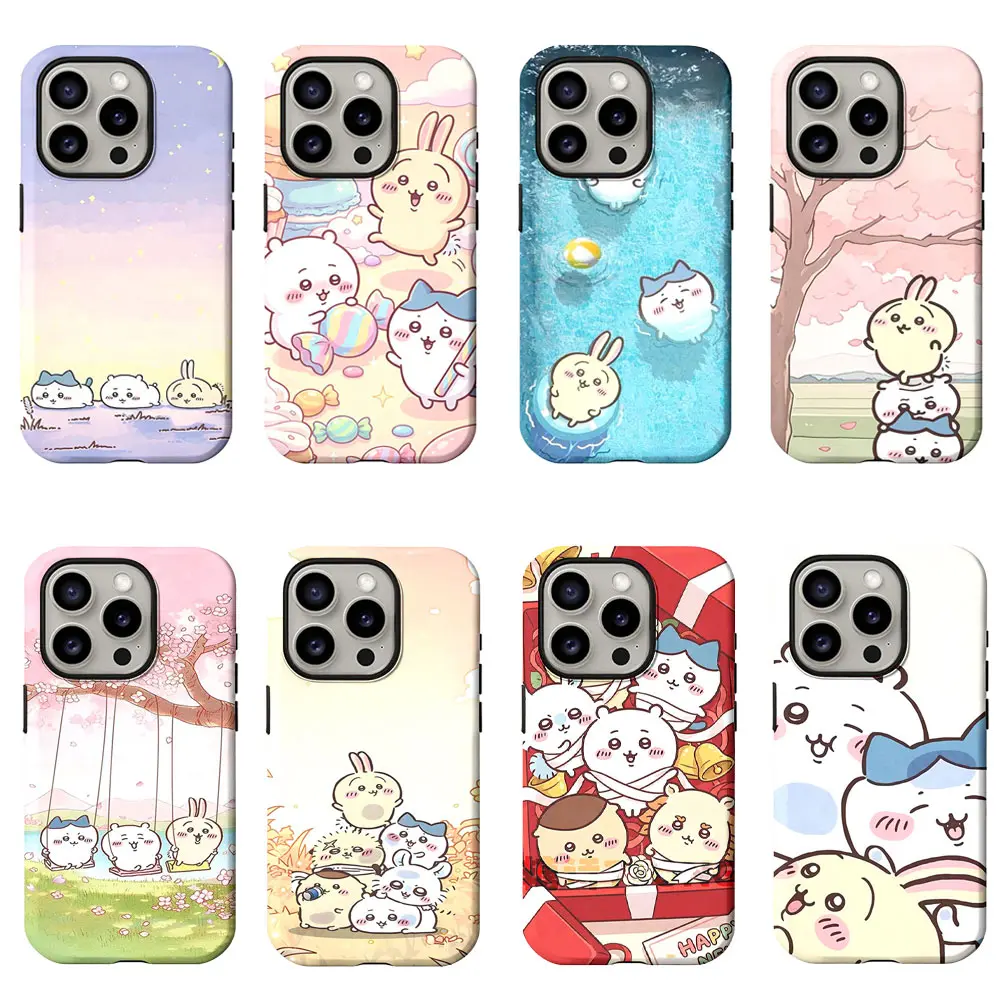 Chiikawa Phone Case | Cute Usagi & Hachiware Anime Art Cover For iPhone 11/12/13/14/15/16/17 Pro/Pro Max/Plus & Samsung S23/S24/S25/S26 Ultra Cellphone Casing