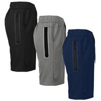 (3-Pack Black Zipper) Black-Charcoal-Navy