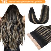 #(T1B/19)P1B Natural Black to Light Blonde