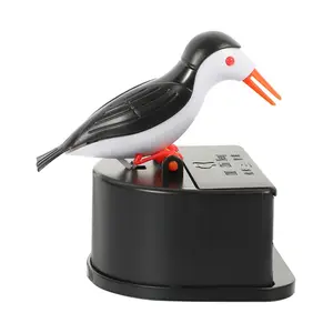 Little bird toothpick dispenser, creative push-type toothpick bird dispenser, toothpick holder. (black)