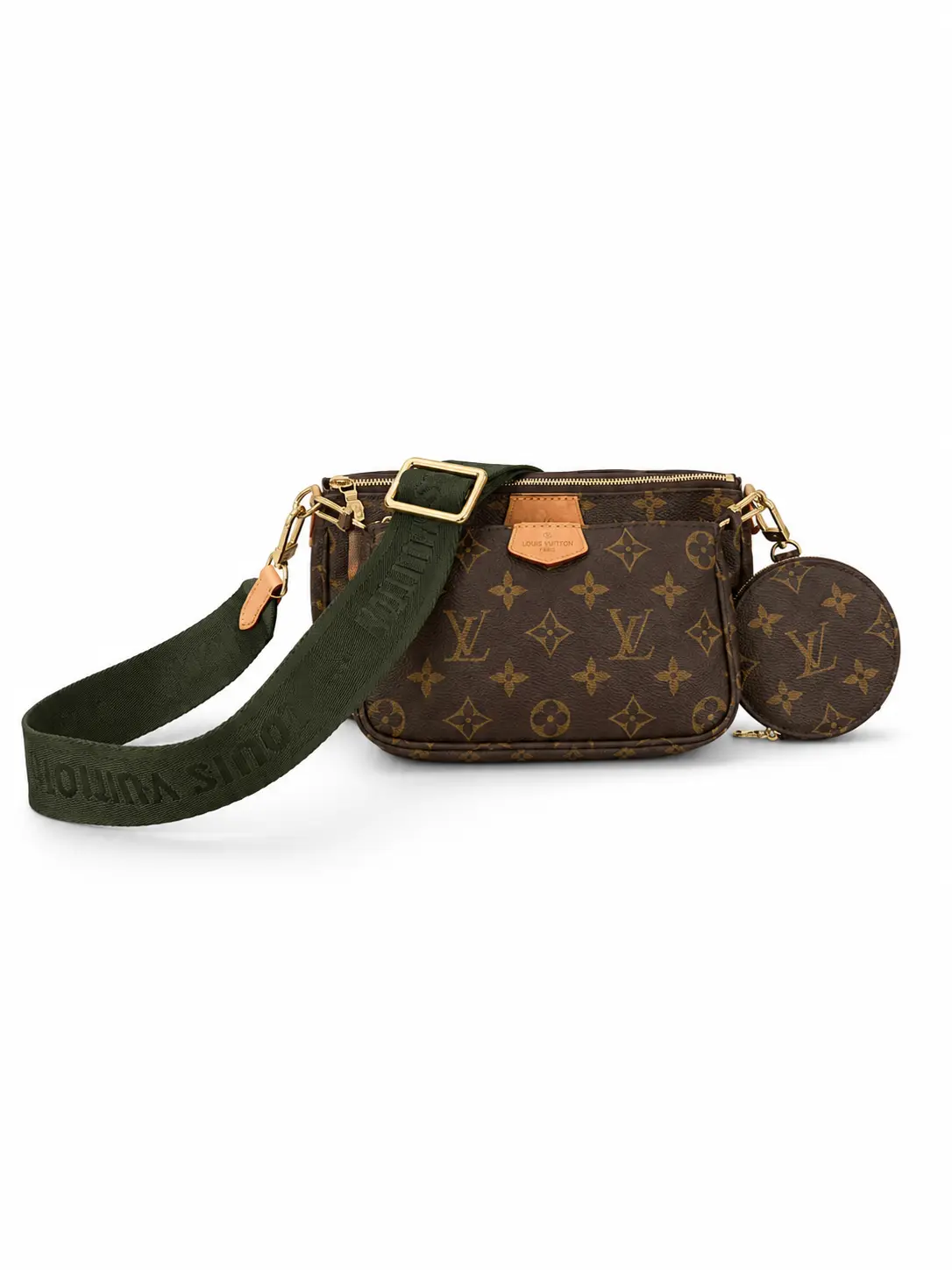 Pre-owned Louis Vuitton calfskin Crossbody Bags LV Multi Pochette Accessories Crossbody Bag 52197109