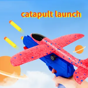 Airplane Launcher Bubble Soft Shooter Children's Fun Airplane Toy Airplane Shooter Gun Shooting Game Children's Day Christmas Birthday Gift