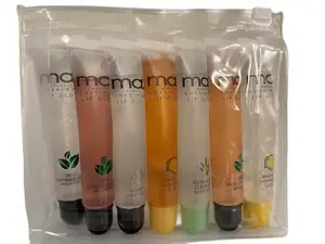 Max Cherimoya 7 pcs Clear Lip Gloss Bundle (Variety) Hydrating Transparent lipgloss collection glossy lip