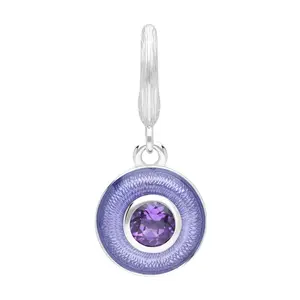Ariva Sterling Silver Enamel Birthstone Charm
