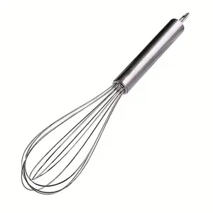 Stainless Steel Whisk 10 Inch — Heat-Resistant Manual Whisk