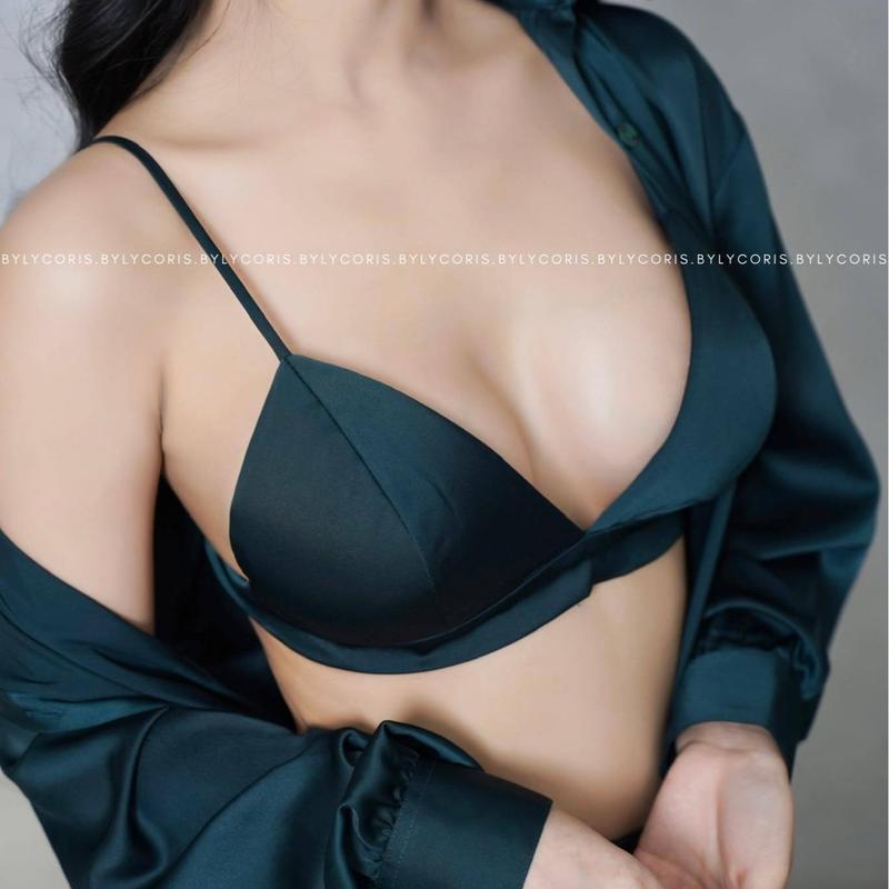 WASHABLE SILK SLEEPWEAR PAJAMAS SET - LUNA IN GREEN (COMBO)