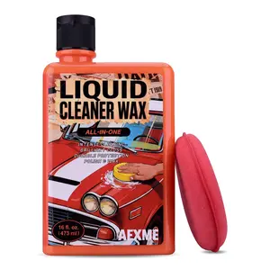 AEXME 3-in-1 Carnauba Liquid Wax - Ultimate Mirror Shine & UV Shield - All-Surface Paint Restorer & Hydrophobic Coating - Professional Car Detailing at Home (16oz)