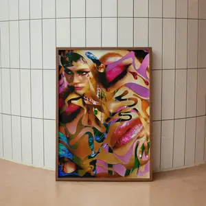 Zendaya Poster, Euphoria Series Poster, Two Style Black and White, Big Size Modern Prints, Wall Decor, Cool Wall Print,