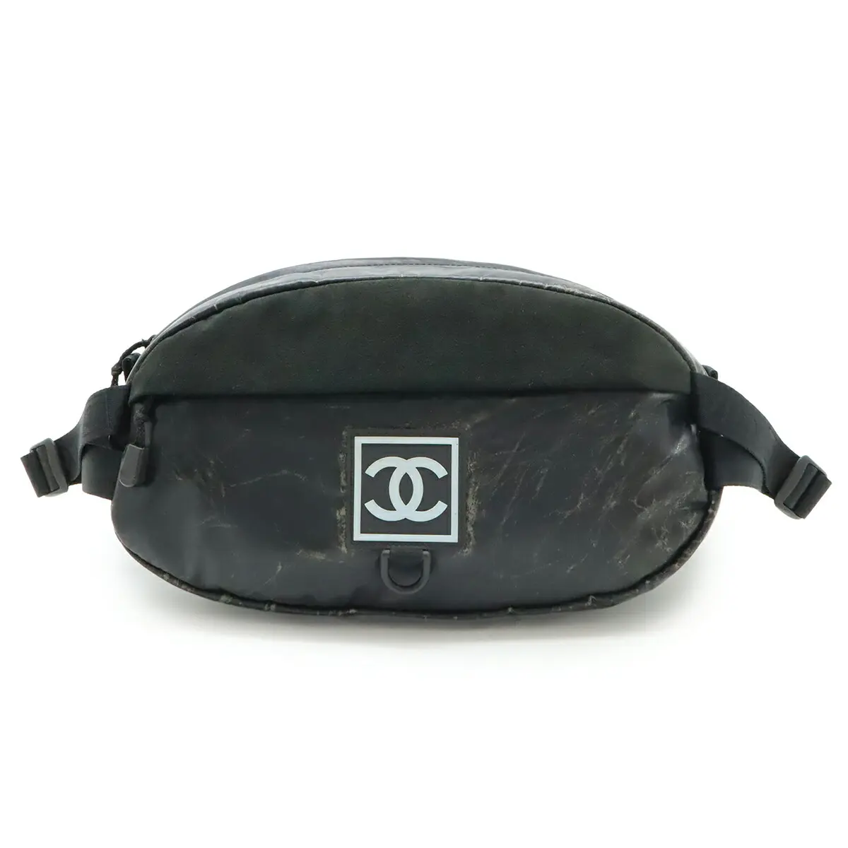 Pre-owned CHANEL Rubber Tote Bags Sports Line Suede Waist Bag
