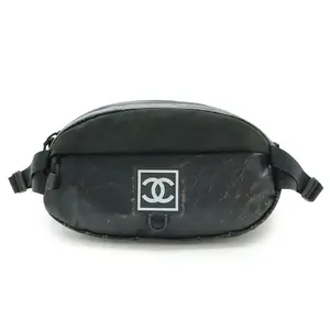 Pre-owned CHANEL Rubber Tote Bags Sports Line Suede Waist Bag