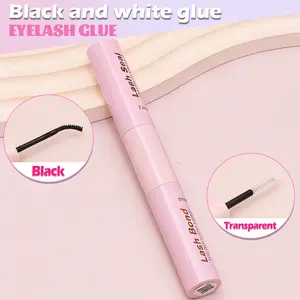 Waterproof Eyelash Glue Dual-Head Strong Hold Non-Irritating Long-Lasting 72 Hours Suitable for Sensitive Eyes DIY Lash Extension Kit