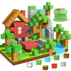 Magnetic Blocks Set with Storage Bag, Educational Toy for Ages 3+, Perfect Holiday Gift, Includes 30-240 Pieces