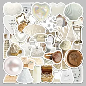 50 Sheets/pack Cartoon Creative Graffiti Decorative Sticker, Fashion Waterproof Sticker, Use For DIY Scrapbook Water Bottle Decoration, Diy Sticker Paper