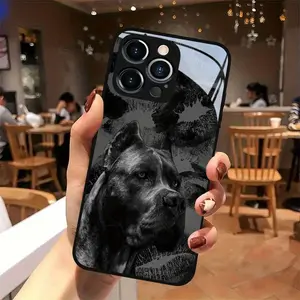 Phone Case - Dark Background Cane Corso Dog Pattern Design Suitable for iphone17 17Air 16 Pro 15 Promax 14 Plus 13 12 11