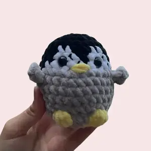 Crochet Penguin - Handmade Amigurumi Plushie