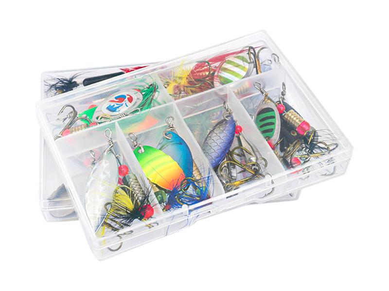 Swim or Jig Fishing Spinner Baits for Freshwater and Saltwater, Rooster Tail Fishing Lures for Trout Bass Walleye Crappie Salmon Pike, Blade Bait with Copper Blade