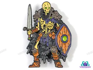 Pin Pals: Skeleton Warrior | Undead Revenant Monster, Metal Enamel Lapel Pin (1) | D&D-esque, Dnd, Fantasy Art