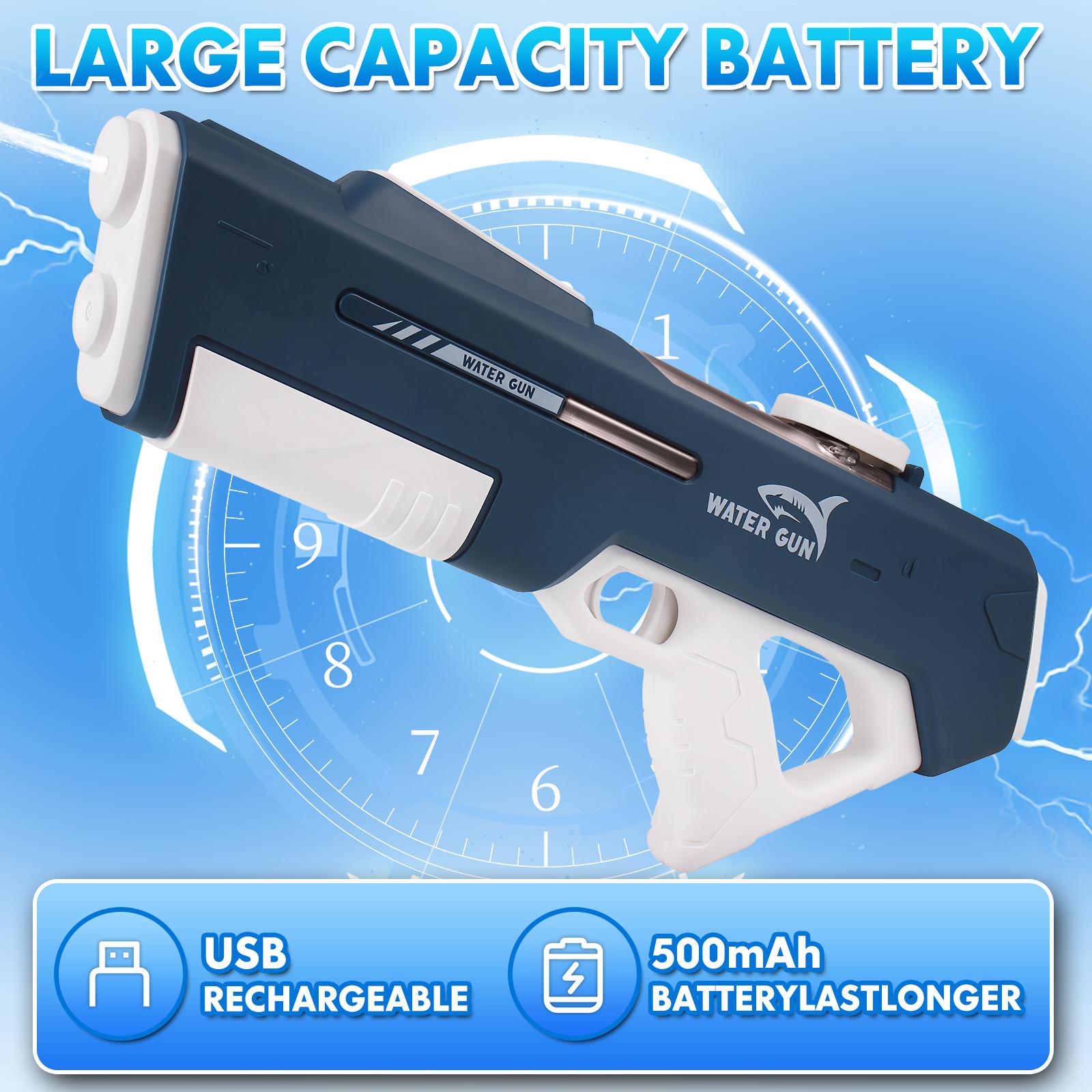 2026 New Rechargeable Electric Water Gun for Adults Kids,Battery-Powered Squirt Toy with Tank,Long Distance Shooting Extra Large Capacity,Perfect for Summer Fun Electric,Summer Outdoor Beach Play,Pool Garden Fun Inflatable Swimming Pool Inflatable Floatin 2026 New Rechargeable Electric Water Gun for Adults Kids,Battery-Powered Squirt Toy with Tank,Long Distance Shooting Extra Large Capacity,Perfect for Summer Fun Electric,Summer Outdoor Beach Play,Pool Garden Fun Inflatable Swimming Pool Inflatable Floatin