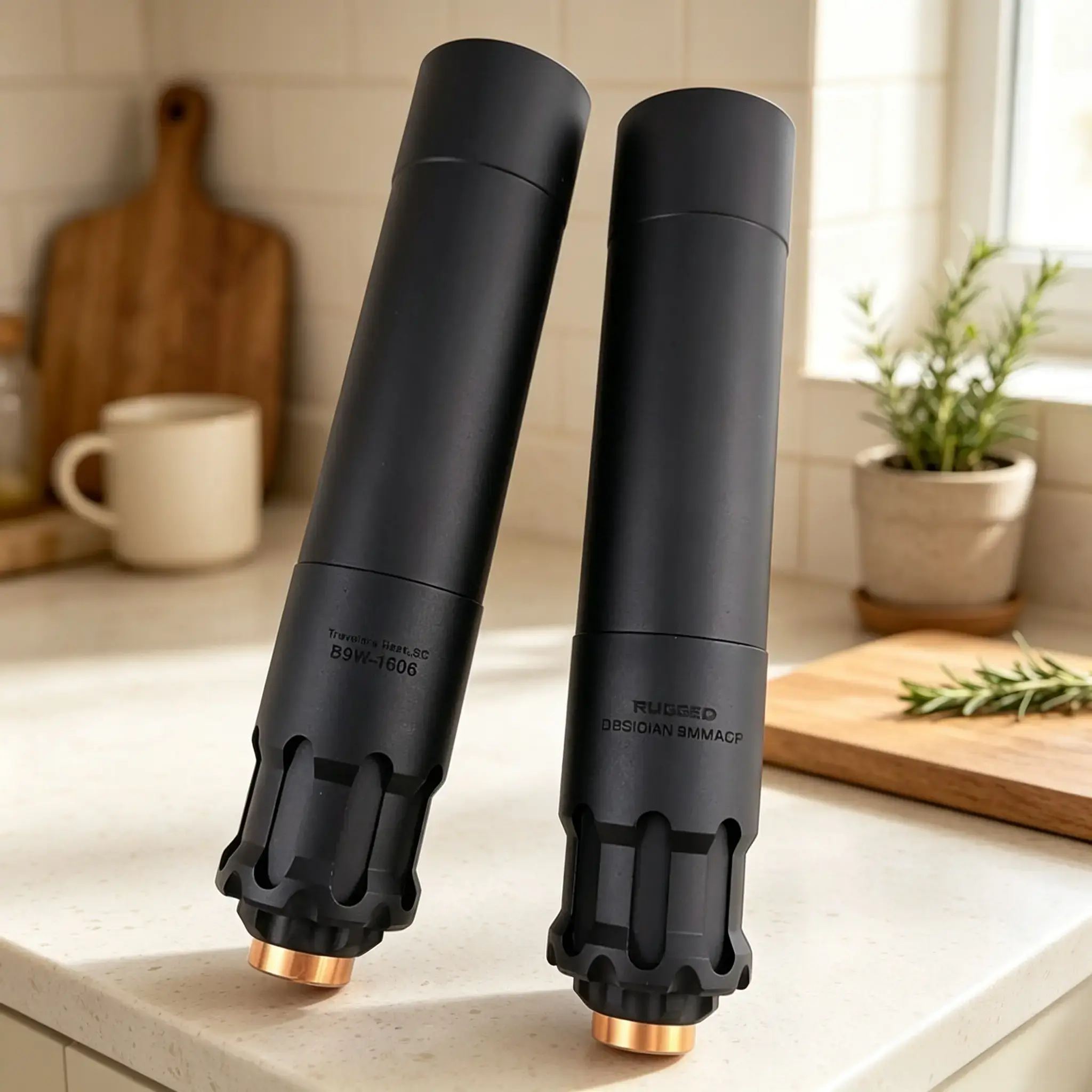 Obsidian Multi‑Function Cylindrical Kitchen Accessory, Heavy‑Duty Aluminum Kitchen Replacement Part