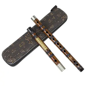 Mei Beite Bamboo Flute with Cloth Storage Box, Durable and Long-Lasting, Ideal for Amateur and Beginner Musicians