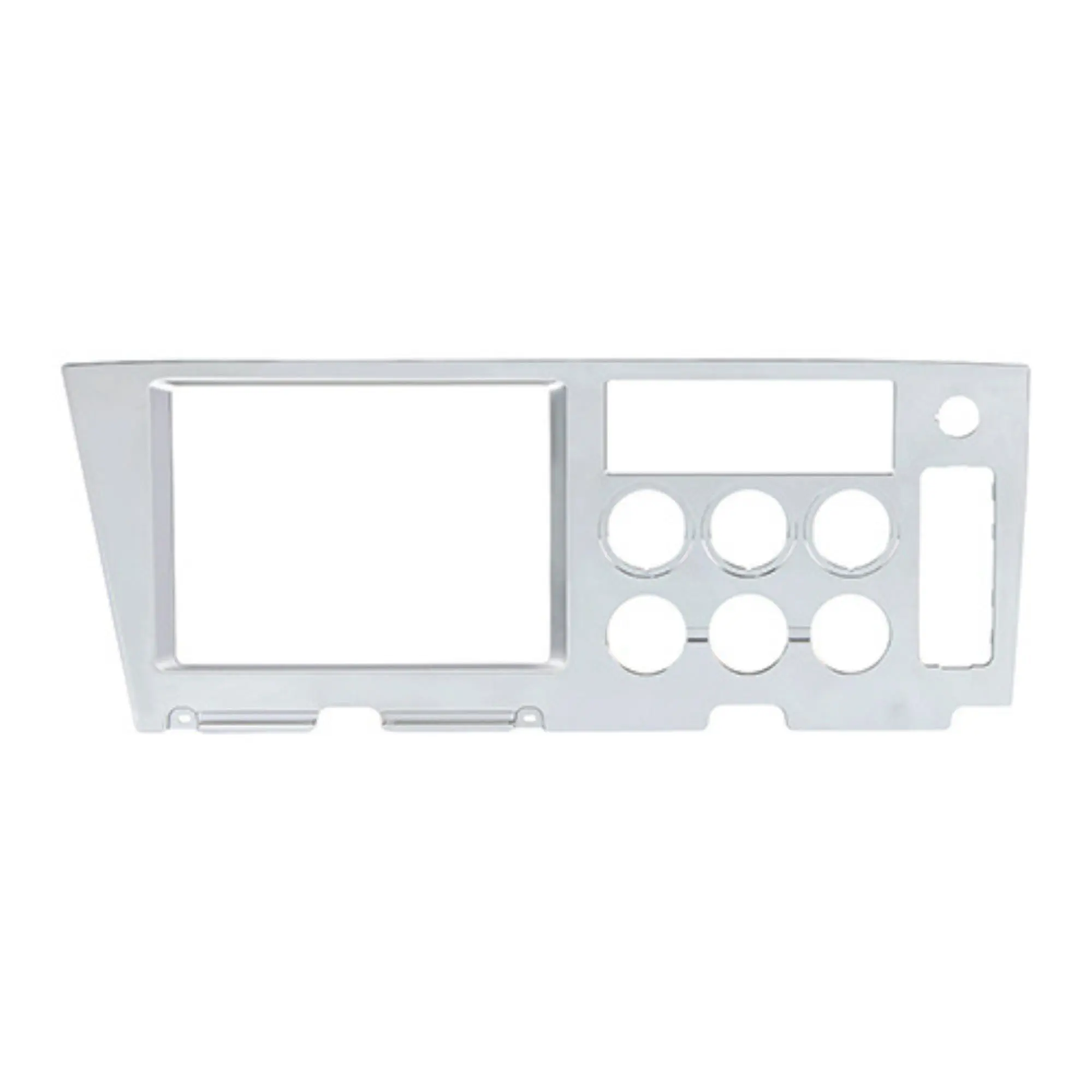 United Pacific Chrome Center Dash Upper Panel - Truck & Automotive Interior Accessories, Dashboard Part with OEM Fit, Triple-Chrome Finish for Freightliner Cascadia