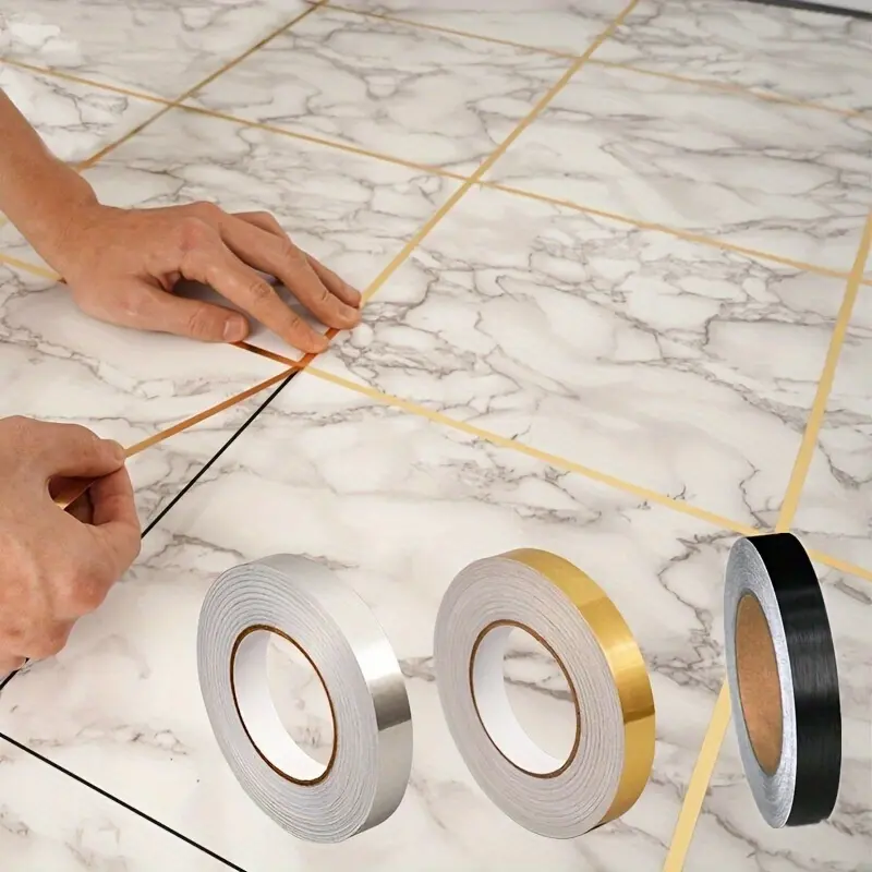 ASD Self-Adhesive Caulk Strip (1 Roll, 50m/164ft) - Glue-Free Peel-and-Stick Easy-Install Strip, Flexible Caulk Alternative for Tiles, Kitchen, Home Improvement Supplies with Waterproofing