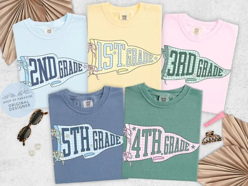 Teacher Team Shirts, Comfort Colors Back to School Shirt, Grade Level Team Tees, Teacher Gift, First Second Third Fourth Fifth Grade, Full Sizes