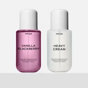 PHLUR Whipped Berry Duo - Vanilla Blackberry + Heavy Cream Full Size Body Mist Set (2 x 8 fl oz) Gourmand Scent Fragrance Perfume