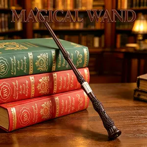 Rechargeable magic wand toy, wide-diameter wizard prop staff—a fun collectible gift for cosplay, parties, and role-playing games, perfect for enthusiasts.