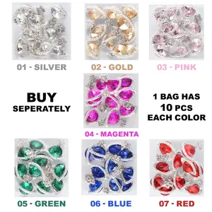 10 pcs Planet Charm for Nails art designer (Global shape charms)