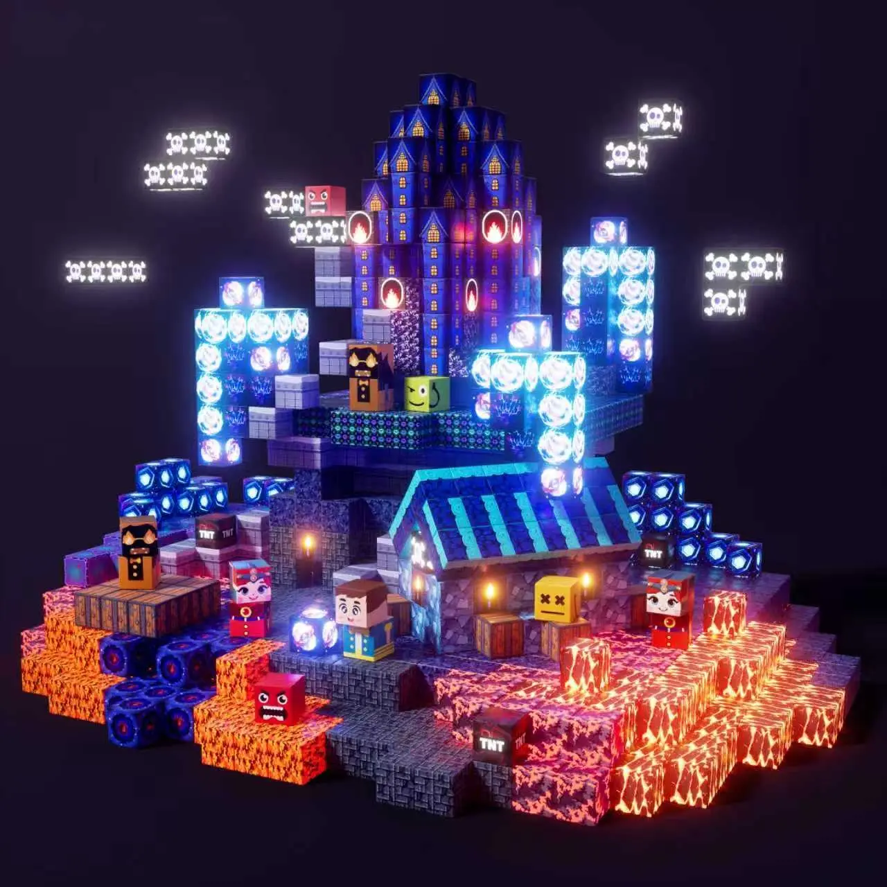 200/150/100 PCS Light Up Magnetic Building Blocks Tiles, STEM & Montessori Creative Building Blocks for Kids Ages 3+, Magnetic Building Set, Magnetic Construction Set, Building Block Model, DIY Building Model, Christmas Birthday Gifts for Boys and Girls