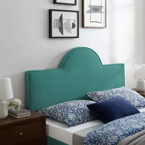 Modway Dawn Full/Queen Performance Velvet Headboard in Teal