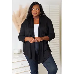 Culture Code Full Size Open Front Cardigan