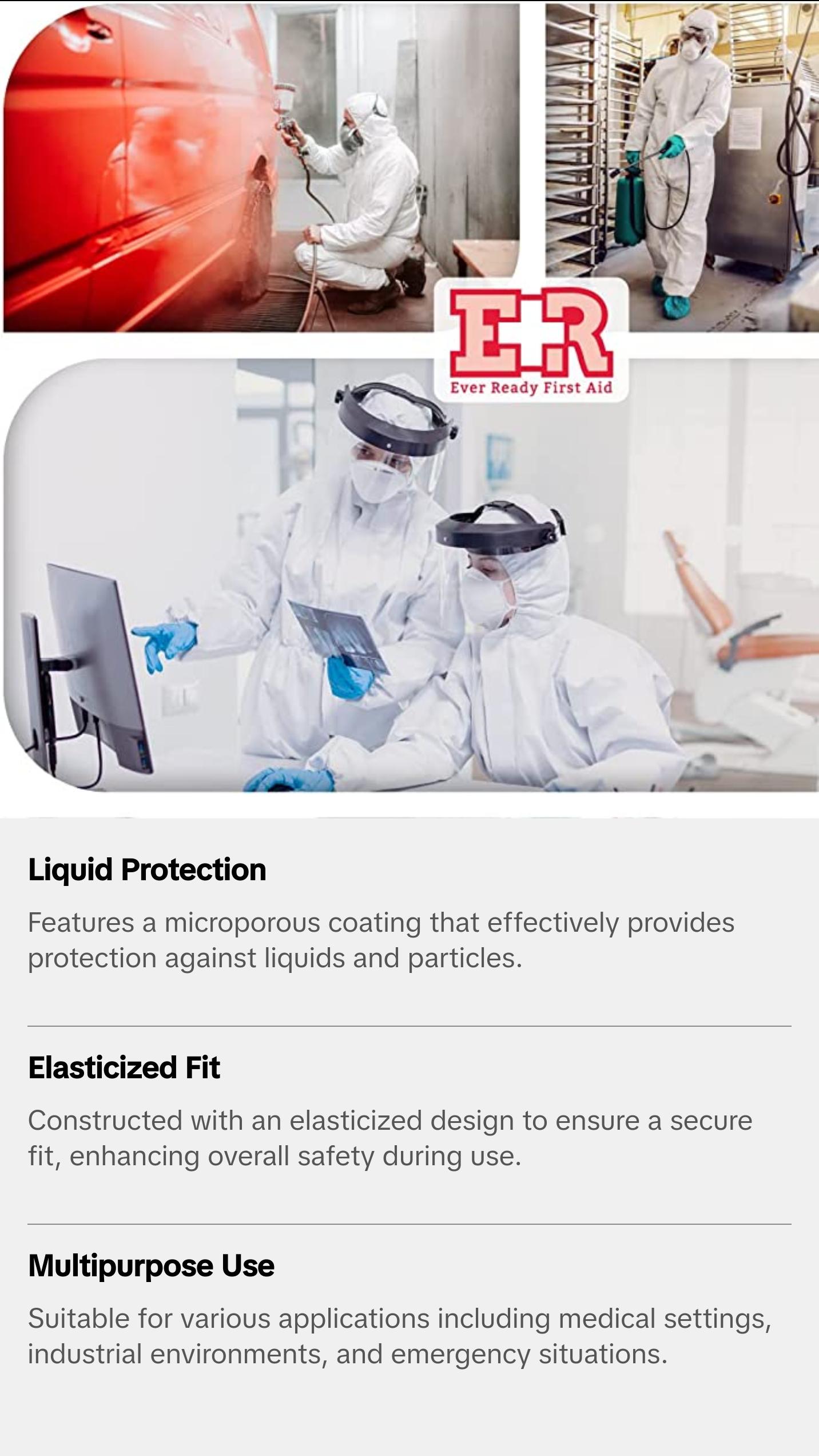 Disposable Microporous Coated Coverall Suit