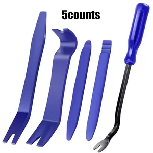 Car Interior Trim Clip Tool Set, 5 Pieces Plastic Pry Tool Kit for Auto Sound System Upgrade, Easy Door Panel Removal