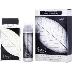 Lattafa Najdia Set-Eau De Parfum Spray 3.4 Oz & Deodorant Spray 1.6 Oz For Unisex