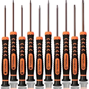 Torx Screwdriver Set of T2-T15, 10-Piece Magnetic Small Torx Security Screwdrivers with T2 T3 T4 T5 T6 T7 T8 T9 T10 T15 Star Screwdriver Tool Kit for Xbox,PS3,PS4,Knife,Computer & Other Device