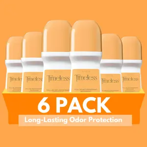 Avon Timeless Roll-On Unisex Antiperspirant Deodorant 2.6 fl oz Floral Scent Long-Lasting Odor Protection - Pack of 6