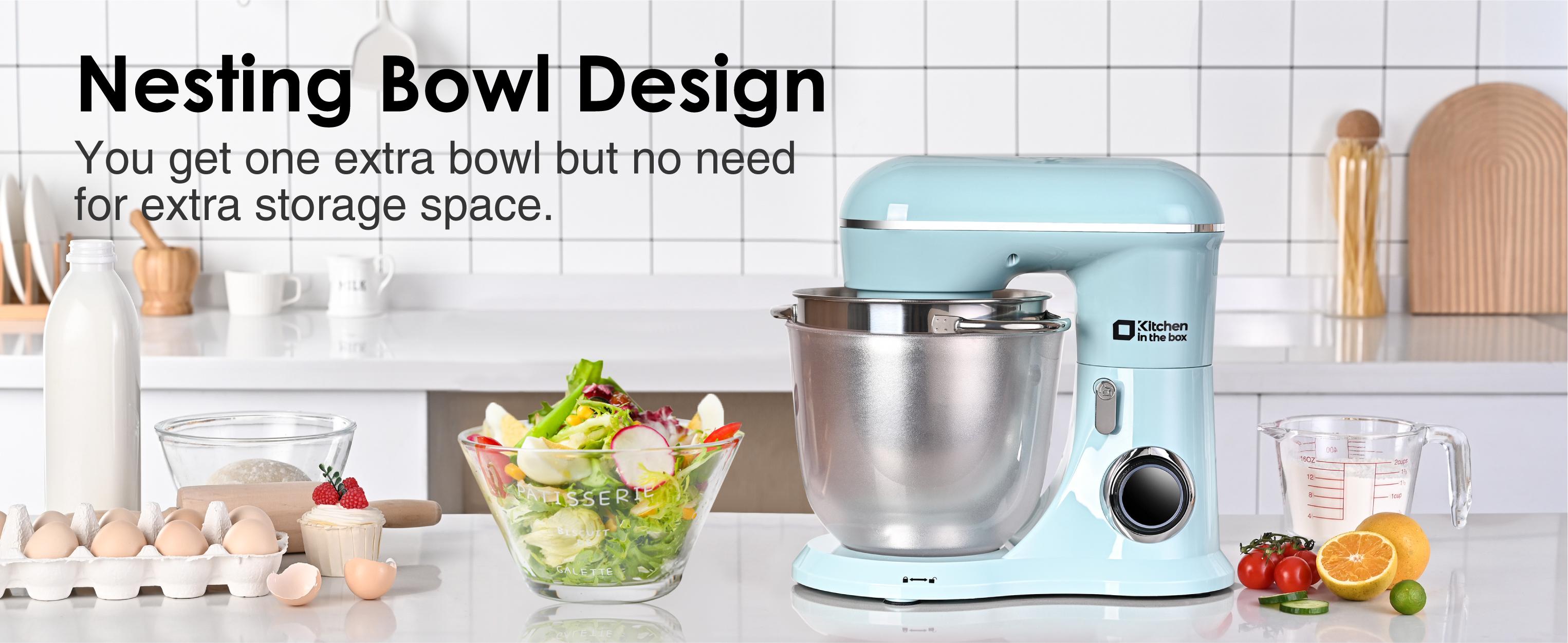 KITCHEN IN THE BOX Stand Mixer 4.5QT & 5QT | 10-Speed Electric Food Mixer for Baking & Cooking | Includes Whisk, Dough Hook & Beater | Durable & Powerful | Kitchenware & Home Appliances