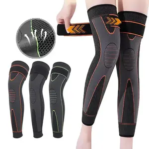 Non-slip Knee Pad, 1 Count Elastic Long Leg Sleeve Bandage, Pressurized Knee Pad, Running Sports Warm Leg Accessories, Sports Knee Brace