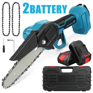 6" Brushless Mini Chainsaw | Cordless Portable Electric Saw | 2000mAh Battery | Tree Pruning & Gardening | Perfect Gift for Men