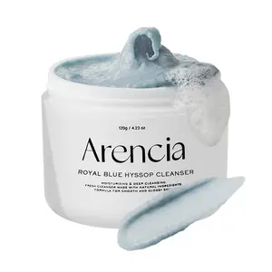 Arencia - Fresh Royal Blue Hyssop Cleanser 120g | PURIFYING MOCHI CLEANSER FOR OILY SKIN, KOREAN SKINCARE