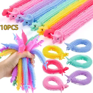 10 Colorful Elastic Stress Toys, Relaxation Gifts for Adults, Perfect for Thanksgiving, Halloween and Christmas Party Favors
